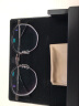 LOHO光学镜架个性文艺女圆脸不规则眼镜时尚潮人眼镜框男LH07017 黑色 含1.60E洁膜镜片 实拍图