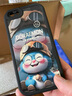 黛木適用蘋果6plus/6sp手機殼 iPhone6/6s全包防摔卡通新款硅膠皮紋軟殼大笑哆啦男女 【酷炫黑】微笑哆啦 蘋果6(6s) 曬單實拍圖
