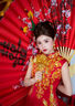 秀禾世家旗袍裙女夏季2026年新款國風新中式敬酒服禮服結婚小個子兩件套 N-1032旗袍 M 曬單實拍圖
