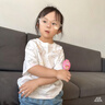 戴維貝拉女童秋裝棉褲子兒童洋氣牛仔褲寶寶休閑束腳褲 曬單實(shí)拍圖