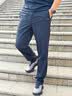 李寧（LI-NING）冰絲速干運動褲男士休閑褲夏季新款跑步健身黑色寬松直筒褲子長褲 黑色 【AT-DRY科技速干】 S (165)適用于90-110斤 曬單實拍圖