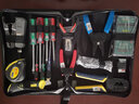 三堡（SMT） SB-001網(wǎng)絡(luò )專(zhuān)用工具套裝 綜合布線(xiàn)工具 維修套裝布線(xiàn)工具包 工具包 曬單實(shí)拍圖
