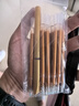 十方清梵 金色筆檀香味筆金色筆芯檀香裝金色中性筆0.7mm增金色描經(jīng)金筆抄寫書寫筆芯 1支佛字筆桿+10支5.0筆芯 曬單實拍圖