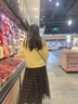 香影（xiangying）牛仔半身裙女2026夏季新款復古高腰顯瘦中長傘裙大擺a字裙子 牛仔藍 L 曬單實拍圖