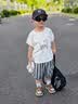 G.duck小黃鴨男童夏裝套裝2026新款男孩無袖短褲兩件套寶寶夏日純棉衣服 白色 120 (建議105-115cm 4-5.2周歲) 曬單實拍圖