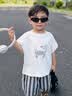 G.duck小黃鴨男童夏裝套裝2026新款男孩無袖短褲兩件套寶寶夏日純棉衣服 白色 120 (建議105-115cm 4-5.2周歲) 曬單實拍圖
