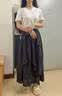 菲思蜜（Feisimi）2026新款夏季連衣裙女裝今年最流行的衣服兩件套裝顯瘦穿搭裙子 白色T恤+黑色半身裙 L 建議100-120斤 曬單實(shí)拍圖