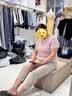 啄木鳥媽媽夏裝時尚洋氣針織衫女短袖2026新款50-60洋氣中老年T恤小衫薄 米色上衣+米色褲子 L 建議105-120斤 曬單實拍圖