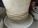 素美吉（SUMEIJI）吐骨碟陶瓷家用小盤子餐桌垃圾盤碟餐盤裝骨頭碟子小吃碟 混色【六個裝】 曬單實拍圖