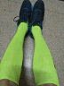 楼棉 足球袜子男士吸汗透气长筒运动袜毛巾底成人足球袜骑行袜 纯色款-荧光绿 实拍图