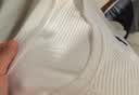 頂峰保羅（Dingfengbaoluo）港風短袖T恤男夏季寬松透氣字母刺繡慵懶風內(nèi)搭上衣JC102白色L 曬單實拍圖
