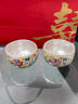 講茗堂鎏999銀龍鳳茶杯陶瓷主人杯夫妻對(duì)杯送朋友結(jié)婚禮物新人新婚喬遷 鎏銀龍鳳對(duì)杯+手提包（新婚禮贈(zèng)） 130ml 曬單實(shí)拍圖