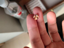 紀詩哲（GIEVSZHE）幸運四葉草耳釘女新款高級感耳飾耳環實用簡約百搭七夕情人節禮物 幸運四葉草耳釘-玫瑰金【可刻字/當/次日達】 定情信物/紀念日情侶禮物/禮盒包裝/免費刻字 曬單實拍圖