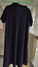 MUJI女式 珠地網(wǎng)眼 POLO連衣裙 女裝短袖裙子夏季 BB18CC4S 黑色 L-XL （170/92A） 曬單實(shí)拍圖