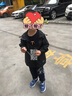 JOMA兒童運動(dòng)外套男童春秋新款梭織上衣比賽訓練服運動(dòng)服 黑色 5XS (120) 曬單實(shí)拍圖