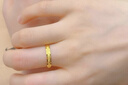 中國黃金（CHINA GOLD）三生三世黃金情侶戒指999足金對戒七夕情人節(jié)禮物送男女朋友 金重約3.2g【女戒】 曬單實拍圖
