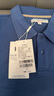 U.S. POLO ASSN.polo衫男翻領(lǐng)秋季商務(wù)休閑長(cháng)袖上衣爸爸裝t恤 寶藍色 XL  曬單實(shí)拍圖