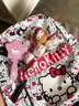 星期四（THURSDAY）hellokitty書(shū)包小初高中女生大學(xué)生雙肩背包可愛(ài)凱蒂貓高顏值小眾 白色kitty雙肩包 曬單實(shí)拍圖