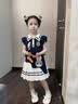 南木熊女童連衣裙夏裝朱迪兔子警官學院風裙子小女孩夏天卡通洋氣百褶裙 兔子警官POLO領(lǐng)連衣裙【130cm】 曬單實拍圖