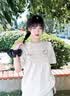 魯雅爾甜美風可愛臘腸狗印花短袖t恤女夏季純棉寬松休閑小個子半袖上衣 白灰色 L 曬單實拍圖