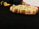 夢(mèng)金園七夕情人節(jié)黃金吊墜5D硬金錦鯉如意鎖包足金掛墜送女友 約3.5g 曬單實(shí)拍圖