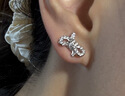 施華洛世奇（SWAROVSKI）LIFELONG BOW耳環(huán)耳釘女生日禮物女七夕情人節(jié)禮物5743575 曬單實(shí)拍圖