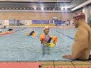迪士尼兒童泳衣女童泳衣連體平角中大童女孩訓練D36618SP2G 紫色 150 曬單實拍圖