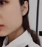戚小米999純銀針鑲鉆四葉草耳釘女輕奢氣質高級耳環養耳洞2026新款耳飾 【999足銀耳針】鑲鉆四葉草耳釘一對 曬單實拍圖