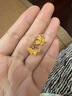 周大福金絲羽蝶蝴蝶黃金耳釘耳飾EOF1371生日禮物七夕情人節(jié)禮物 約2.65g計價(工費360) 曬單實拍圖