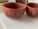 祥業(yè) 紫砂茶杯功夫小茶杯單杯主人杯中式復古茶具茶盞套裝茶碗品茗杯 朱泥一禪杯-賞茶 曬單實(shí)拍圖