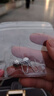 愛朵鉆 pt950鉑金耳環(huán)女白金車花圓珠長款彎勾耳墜時尚百搭耳飾 【大號】2.9-3.1克 曬單實拍圖