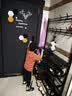 家用衣架鞋架一體簡易衣帽架門口多層鞋架多功能簡約出租房用鞋柜 黑色100cm【帶層板】 曬單實拍圖