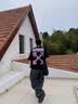 OFF-WHITE?情侶裝新款雙箭頭刺繡短袖T恤男士高端純棉短袖衣服女上衣櫻花 黑色 M （建議110-130斤） 曬單實(shí)拍圖