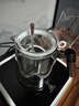 飄逸杯泡茶壺一鍵過濾養生茶具燒水壺茶水 透明顏色飄逸壺+4只透明小杯子 650ml 曬單實拍圖