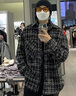 洛科馳小香風(fēng)千鳥(niǎo)格子外套秋季男裝高級感套裝ins潮牌痞帥炸街翻領(lǐng)夾克 黑色外套+白色長(cháng)T+休閑小西褲 XL 建議110-140斤 曬單實(shí)拍圖