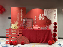 茨格曼訂婚布置全套擺件裝飾訂婚宴kt背景板酒店回門宴套裝婚宴用品大全 神仙眷侶-豪華套餐14件 曬單實拍圖