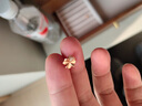紀詩哲（GIEVSZHE）幸運四葉草耳釘女新款高級感耳飾耳環實用簡約百搭七夕情人節禮物 幸運四葉草耳釘-玫瑰金【可刻字/當/次日達】 定情信物/紀念日情侶禮物/禮盒包裝/免費刻字 曬單實拍圖
