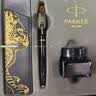 派克（PARKER）鋼筆 簽字筆 高端生日禮物練字高顏值鋼筆 IM金典黑金墨水筆+麒麟禮盒 曬單實(shí)拍圖