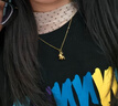中國珠寶小狗黃金項鏈女足金吊墜七夕情人節禮物送女朋友老婆 吊墜*金重約0.8g【贈銀鏈】 曬單實拍圖