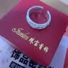 足銀9999古法牡丹花開口實心純銀戒指電金新中式指環送女友禮物 銀色牡丹花戒指  禮盒+證書 約7克 曬單實拍圖
