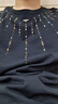 BOY LONDON【星芒】美式高街煙花燙鉆短袖2026夏季情侶款T恤N01915 黑色 M 曬單實拍圖