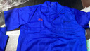 比亞迪藍色短袖工作服夏季車間透氣薄款工衣BYD工裝車間廠服定制 藍色無口袋 2XL （140斤-160斤） 曬單實拍圖
