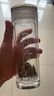 思寶新品祥光貝采雙層玻璃杯辦公杯便攜車載禮盒包裝 2號-360ml 曬單實拍圖