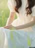 夏典素訂女王（SE.PSTP）2026清純法式顯瘦溫柔白色收腰初戀甜美連衣裙泡泡袖清新氣質(zhì)長裙 白色 【甜美清新】 S 【建議100斤以內(nèi)】 曬單實拍圖