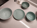 龍泉青瓷家用淺菜盤碟子耐高溫加厚可微波餐盤炒菜盤易清理盤陶瓷中式餐具 弟窯天青6英寸 6英寸 曬單實拍圖