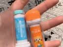 小浣熊兒童潤唇膏嬰兒寶寶水果味滋潤保濕護唇膏小學生清爽卡通唇膏 兒童唇膏3.5g*2支 曬單實拍圖
