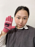 云見森知 毛線手套女冬季韓版加厚保暖圣誕女士手套五指觸屏手套 灰色 曬單實拍圖