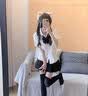 尤克達(dá)蒂（yookdd）短袖JK制服套裝白襯衫女學(xué)院風(fēng)短裙百褶裙日系寬松百搭學(xué)生套裝 套裝【白襯衫+黑百褶+領(lǐng)結(jié)】 L 【建議105-115斤】 曬單實(shí)拍圖
