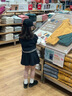 英氏（YEEHOO）女童套裝兒童棒球服裙子兩件裝中大童裝休閑學(xué)院風(fēng)秋裝 黑色 120 曬單實(shí)拍圖