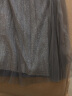 班尼路半身裙女时尚气质网纱不规则修身双层薄款松紧腰纯色百搭百褶裙 E19 M 实拍图